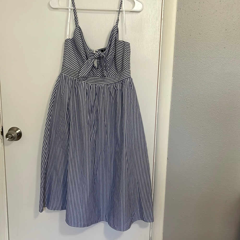 Striped Blue & White Sundress